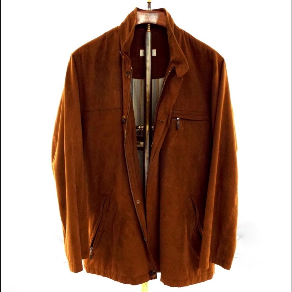 BARNNEYS NEW YORK SUEDE JACKET